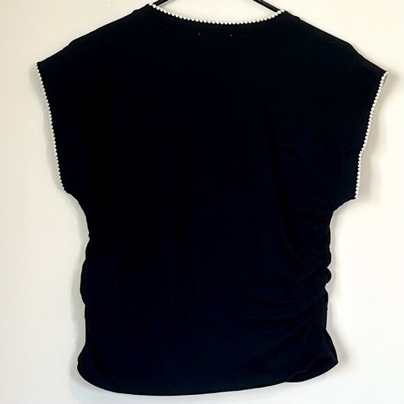 NWT Madewell Black Side-Cinch Muscle Tee - Size: Medium - Picture 6 of 13